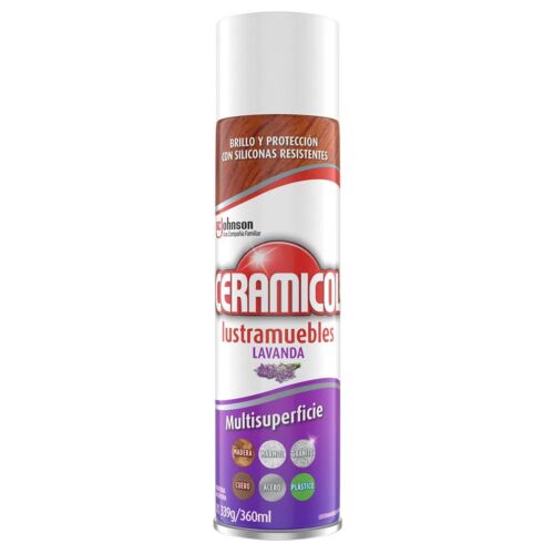 LUSTRAMUEBLES CERAMICOL AEROSOL LAVANDA x 350 ML