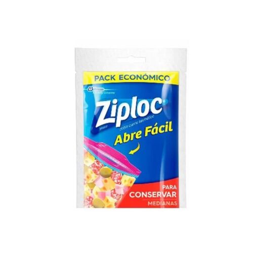 BOLSA ZIPLOC CONSERVA MEDIANA x 12 UNIDADES