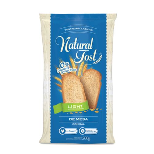 TOSTADA NATURAL TOST SIN SAL x 200 GR