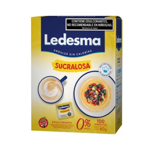 EDULCORANTE LEDESMA SUCRALOSA x 100 SOBRES