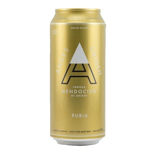 CERVEZA ANDES ORIGEN LATA RUBIA x 473 CC