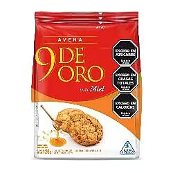 GALLETITAS 9 DE ORO AVENA CON MIEL x 120 GR
