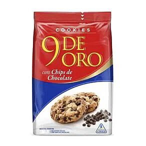 GALLETITAS 9 DE ORO COOKIES CHIPS CHOCOLATE x 120 GR