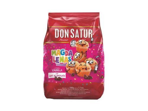 MAGDALENAS DON SATUR CON CHIPS CHOCOLATE x 200 GR