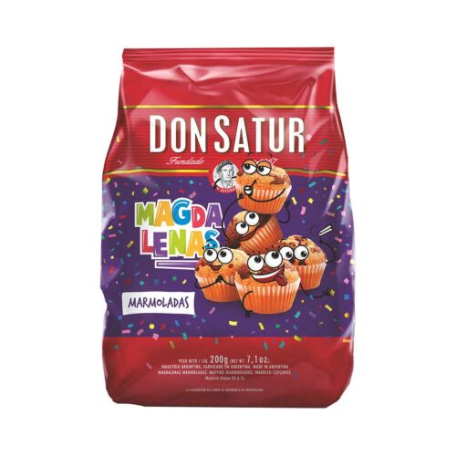 MAGDALENAS DON SATUR MARMOLADAS x 200 GR