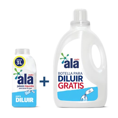 JABON DE ROPA ALA LIQUIDO P/DILUIR + BOTELLA VACIA x 500 ML