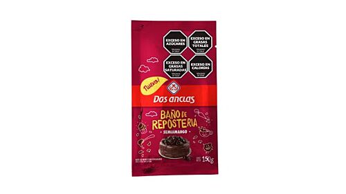 BAÑO REPOSTERIA DOS ANCLAS CHOCOLATE AMARGO DP x 120 GR