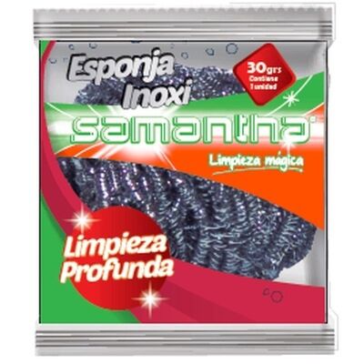 ESPONJA DE ACERO INOXIDABLE SAMANTHA x UNIDAD