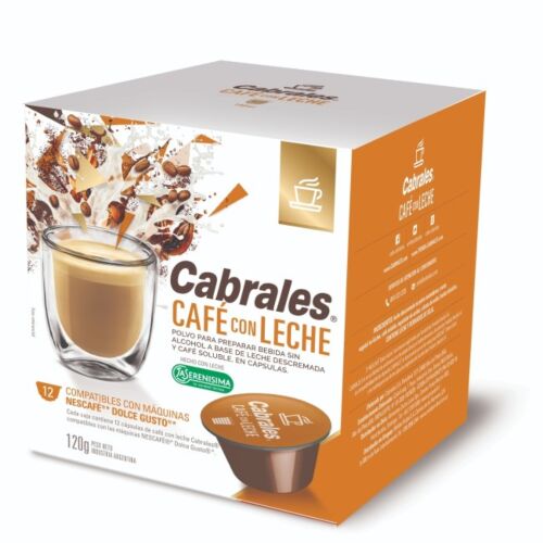 CAPUSULA CAFE CABRALES CAFE CON LECHE x 12 UNIDADES