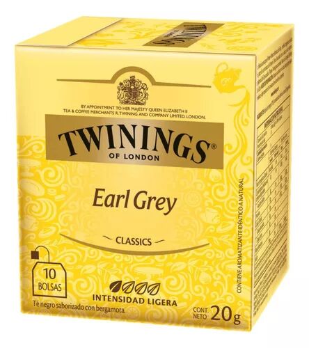 TE TWININGS EARL GREY x 10  SAQUITOS