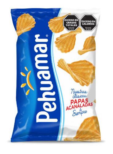 PAPAS FRITAS PEHUAMAR ACANALADAS x 485 GR