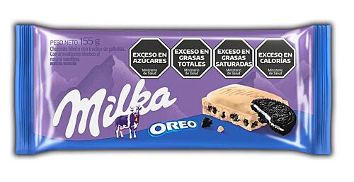 CHOCOLATE MILKA  OREO BLANCO x 155 GR