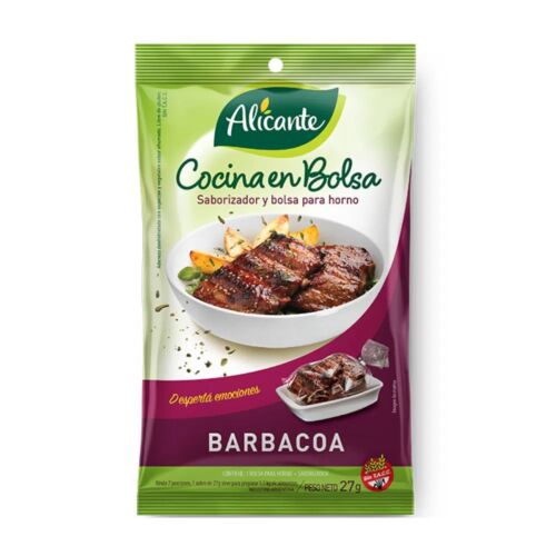 SABORIZANTE EN BOLSA ALICANTE BARBACOA x 27 GR
