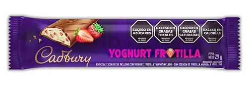 CHOCOLATE CADBURY YOGURT FRUTILLA x 27 GR