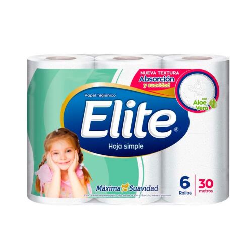 PAPEL HIGIENICO ELITE HS x 6 UNIDADES