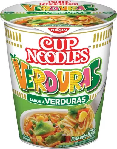 PASTA CUP NOODLES VERDURA x 67 GR