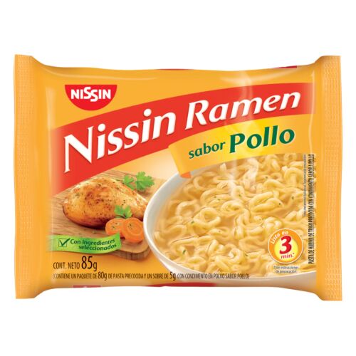 PASTA NISSIN RAMEN POLLO x 85 GR