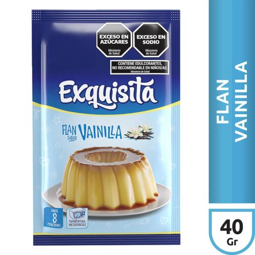 FLAN EXQUISITA VAINILLA x 40 GR