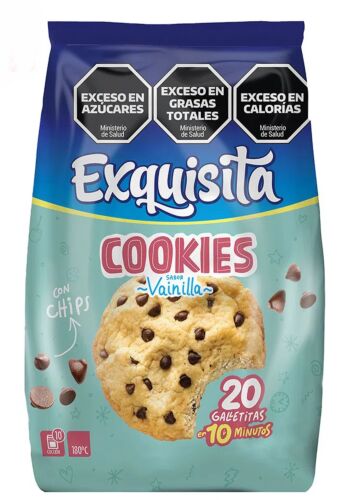 PREMEZCLA EXQUISITA COOKIES VAINILLA CON CHIPS x 300 GR