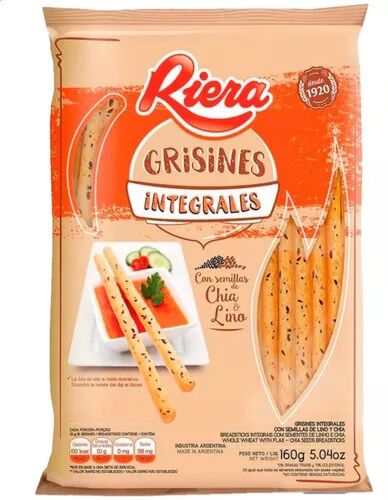 GRISINES RIERA INTEGRALES x 160 GR