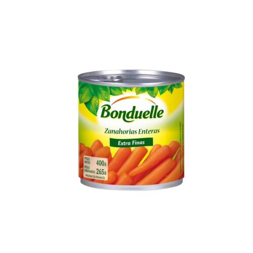ZANAHORIAS BONDUELLE ENTERAS x 400 GR