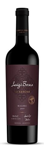 VINO LUIGI BOSCA DE SANGRE MALBEC x 750 CC