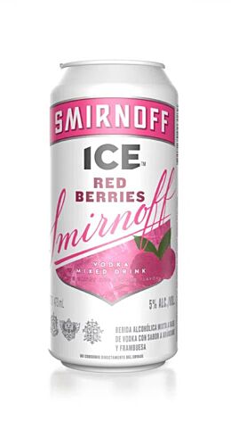 VODKA SMIRNOFF ICE RED BERRIES LATA x 473 CC