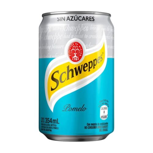 GASEOSA SCHWEPPES POMELO SIN AZUCAR LATA x 354 ML