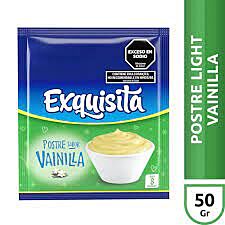 POSTRE EXQUISITA PLACER LIGHT VAINILLA x 50 GR