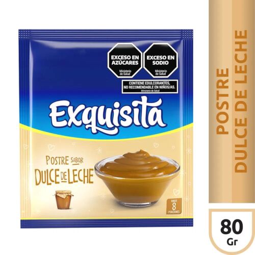 POSTRE EXQUISITA DULCE DE LECHE x 80 GR