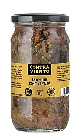 BERENJENAS CONTRAVIENTO CONDIMENTADAS x 300 GR