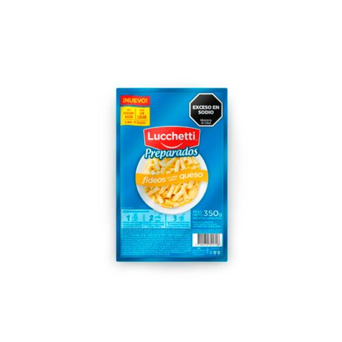 FIDEOS PREPARADOS LUCCHETTI QUESO x 350 GR