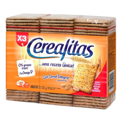 GALLETITAS CEREALITAS TRIPACK x 621 GR