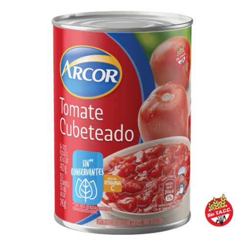 PURE ARCOR TOMATE CUBETEADO x 400 GR