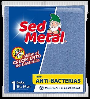 PAÑO SED METAL ANTIBACTERIAL x UNIDAD