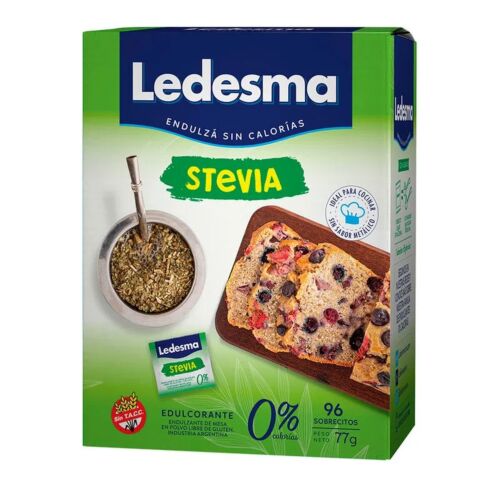 EDULCORANTE LEDESMA STEVIA x 100 SOBRES