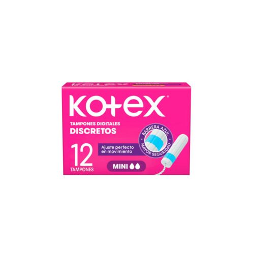TAMPONES KOTEX MINI X 12 UNIDADES