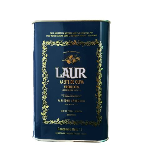 ACEITE DE OLIVA LAUR ARBEQUINA LATA x 1 LT