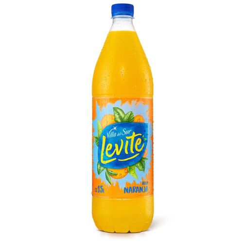 AGUA SABORIZADA LEVITE NARANJA x 1.5 LT