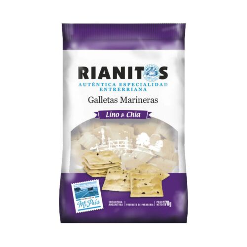 GALLETITAS MARINERAS RIANITOS LINO CHIA x 170 GR