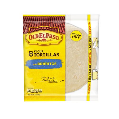 TORTILLA OLD EL PASO PARA BURRITOS x 8 UNIDADES