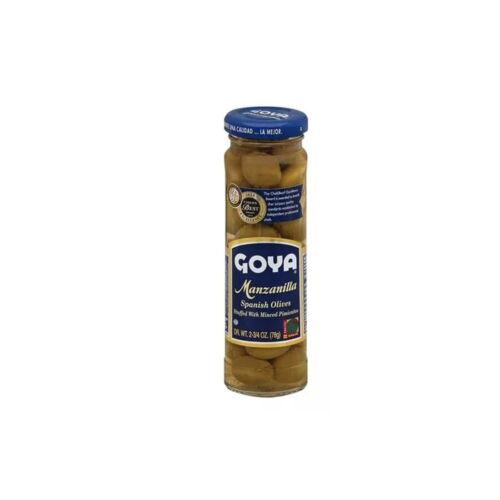ACEITUNAS VERDES GOYA MANZANILLA SPANISH OLIVES x 78 GR