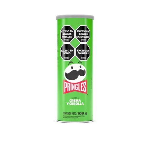 PAPAS FRITAS PRINGLES CREMA Y CEBOLLA x 109 GR