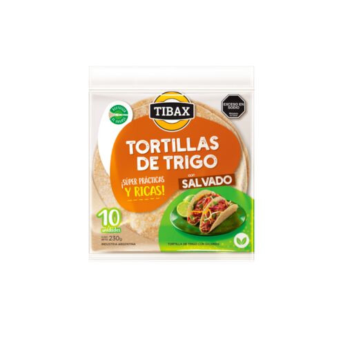 TORTILLAS TIBAX SALVADO x 10 UNIDADES