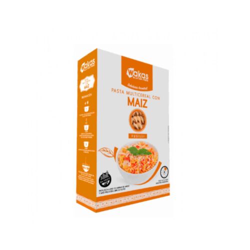 FIDEOS FUSILLI MULTICEREAL WAKAS MAIZ X 400 GR