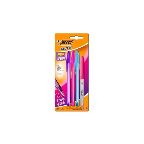 LAPICERAS BIC CRISTAL COLORES X 3 UNIDADES