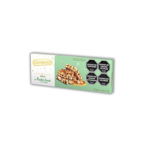 TURRÓN GEORGALOS DE FRUTOS SECOS X 90 GR