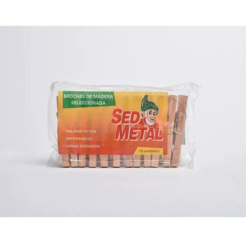 BROCHES SED METAL MADERA x 12 UNIDADES