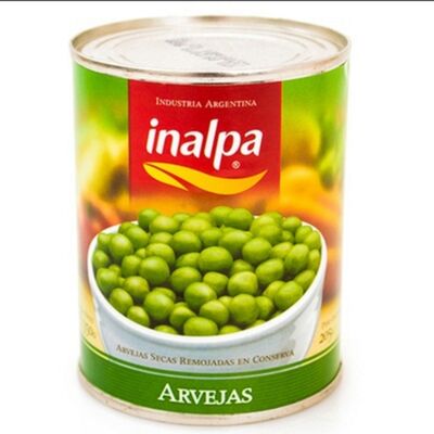 ARVEJAS INALPA SECAS REMOJADAS x 350 GR