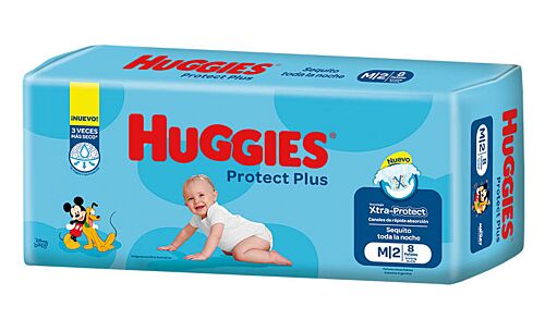 PAÑAL HUGGIES PROTECT REGULAR MEDIANA x 8 U